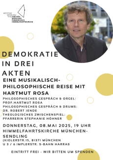 Plakat "Demokratie in drei Akten"